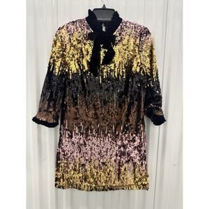 Zara Woman Studio Sequin Mini Dress Small